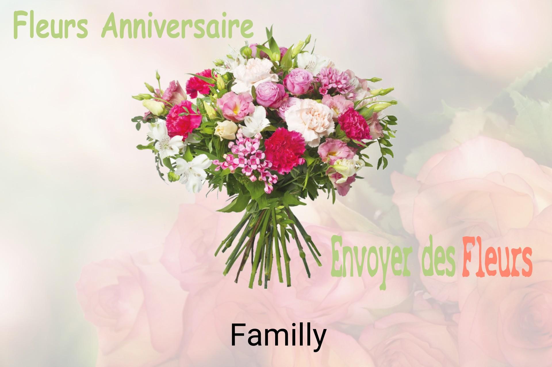 Bouquet de fleurs d’anniversaire livré à Familly